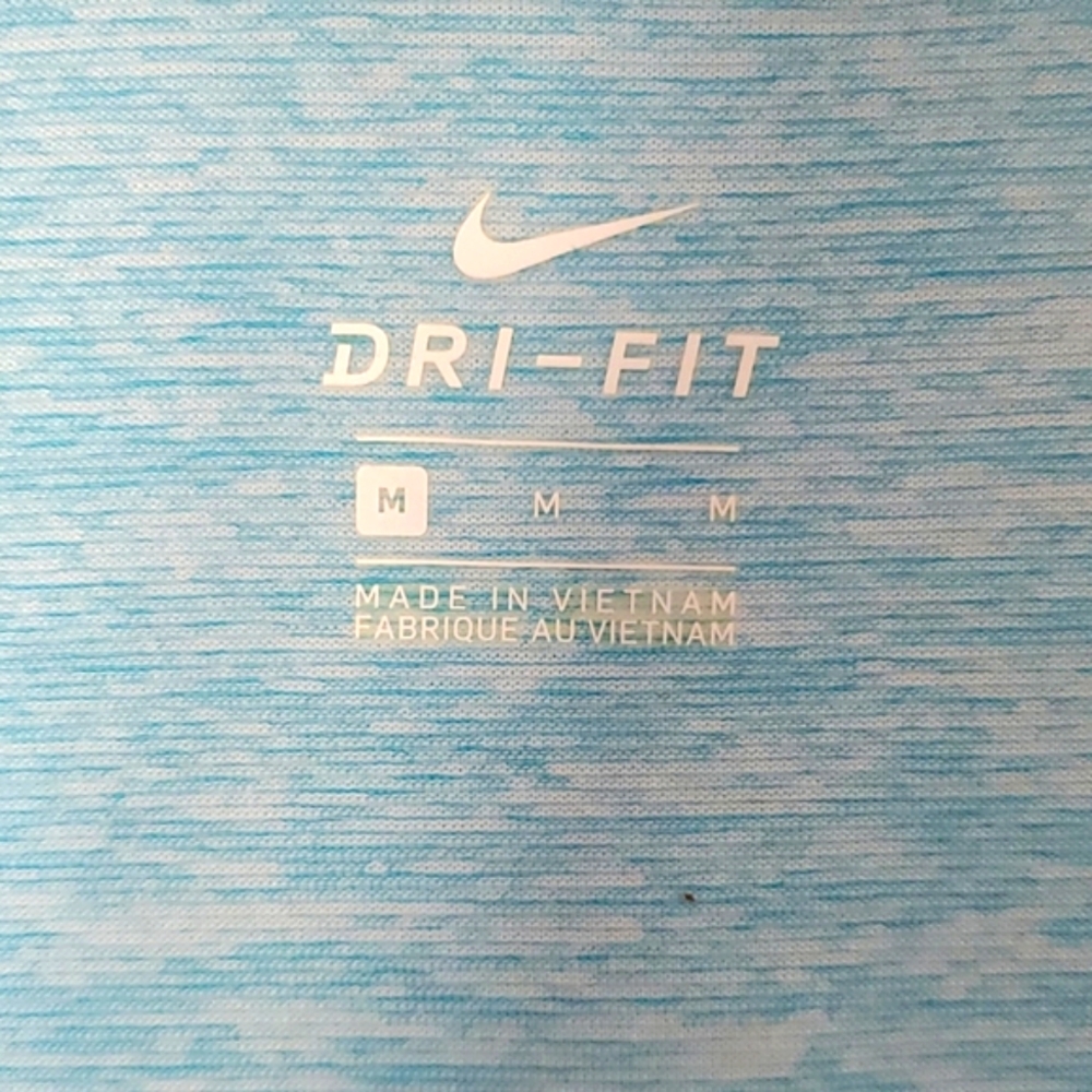 Nike Blue Heathered Short Sleeve T-Shirt Size Medium - Picture 3 of 3